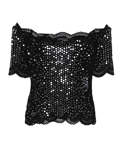 Sequin Lace Top