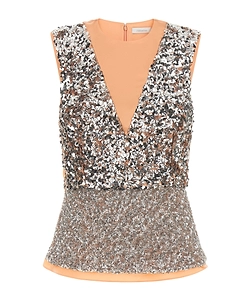 Rabanne Sequin Embellished Sleeveless Top