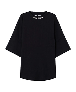 Palm Angels Logo Printed Crewneck T-Shirt