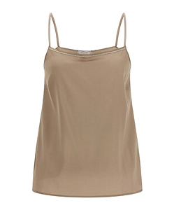 Peserico Punto Luce Embellished Strap Top