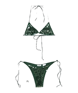 OsÉRee Marylin Sequin Triangle Bikini Set