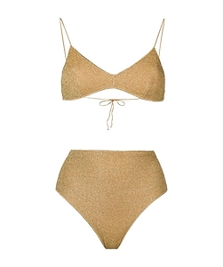 OsÉRee Lurex High-Waist Bikini