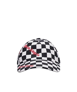 Damier Checked Logo-Print Cap