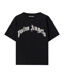 Palm Angels Logo Printed Crewneck T-Shirt