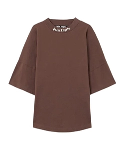 Palm Angels Logo Printed Crewneck T-Shirt