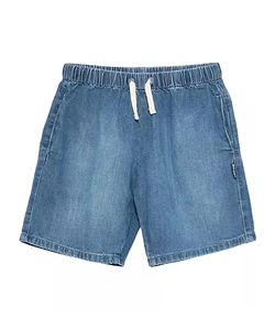 Palm Angels Kids Drawstring Elasticated Waistband Denim Shorts