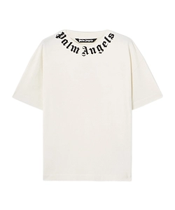 Palm Angels Logo Printed Crewneck T-Shirt