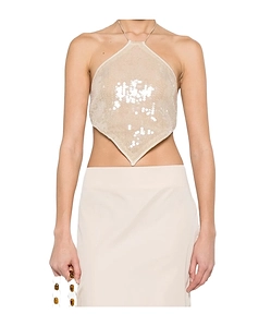 Sequin-Embellishment Top
