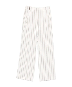 Pinstripe-Pattern Trousers