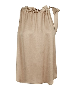 Peserico Drawstring Sleeveless Top