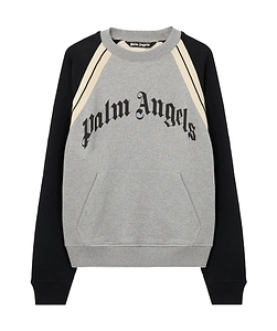 Palm Angels Curved Logo Sweatshirt