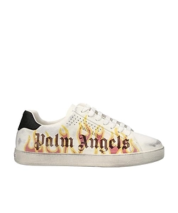 Palm Angels Distressed Spray Paint Lace-Up Sneakers