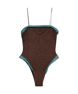 OsÉRee Sea Glitter Trim Swimsuit