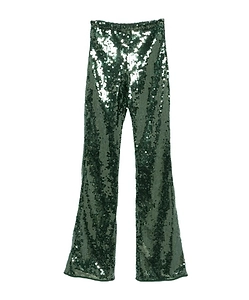 Sequined Details Casual Pants