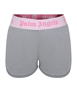Palm Angels Kids Logo-Waist Track Shorts