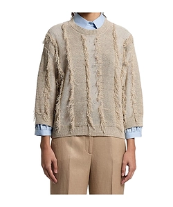 Sequinned Fringed Sweater