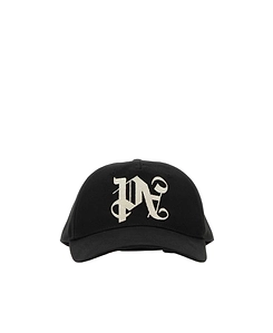Palm Angels Logo Embroidered Baseball Cap