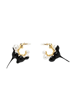 Dipped Pearl Mini Earrings