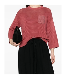 Square-Detail Sweater