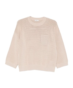 Square-Detail Sweater