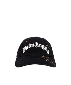 Palm Angels Logo Embroidered Baseball Cap