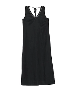 V-Neck Sleeveless Midi Dress