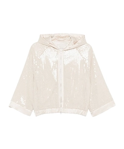Zip Fastening Hooded Jacket