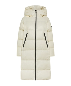 Peuterey Logo Patch Zip-Up Hooded Down Coat