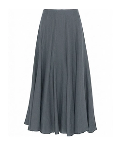 Zip-Fastening A-Line Maxi Skirt