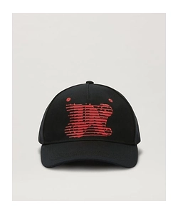 Palm Angels Racing Monogram-Embroidered Curved Peak Baseball Cap