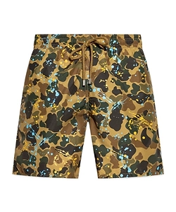 Palm Angels X Vilebrequin Graphic Printed Swim Shorts