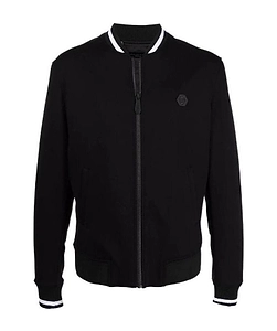 Logo Print Pilot Casual Jacket