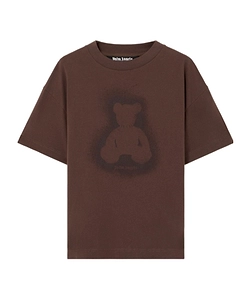 Palm Angels Spray Bear Printed Crewneck T-Shirt