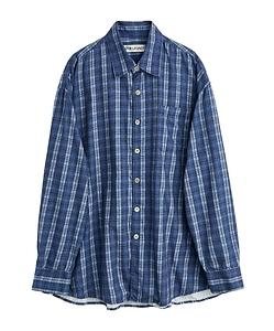Our Legacy Check Pattern Curved-Hem Shirt