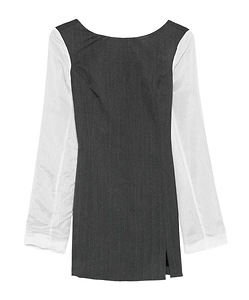 Our Legacy Firm Pinstripe Panelled Mini Dress