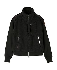 Patch Standing Collar Casual Coat