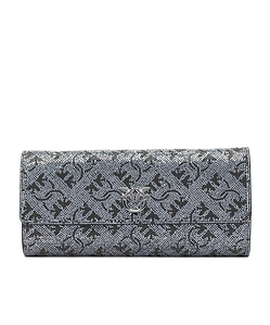Pinko Logo Plaque Embellished Clutch Bag