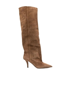 90Mm Ines Suede Knee-High Boots