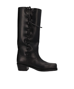 Paris Texas Lace-Up Knee-High Boots