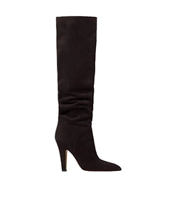 Pointed-Toe Knee-High Boots