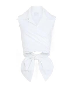 Patou Sleeveless Draped Top
