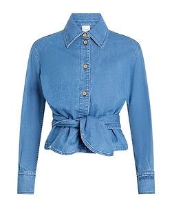 Patou Long-Sleeved Knotted Shirt