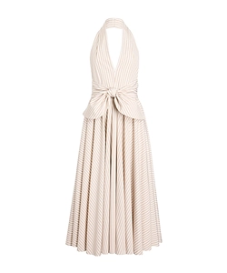 Halterneck Knot Midi Dress