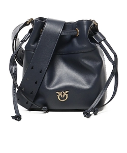 Pinko Love Birds Drawstring Mini Bucket Bag