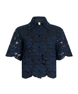 Lace Short-Sleeves Shirt