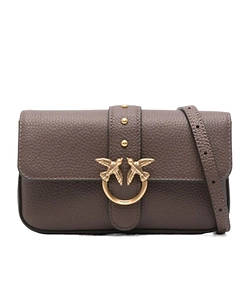 Pinko Love Birds Foldover Top Satchel Bag