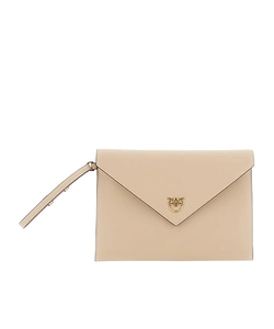 Pinko Love Birds Envelope Flap Clutch Bag