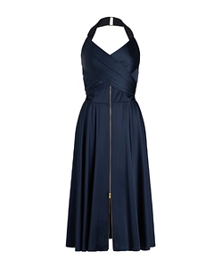 Pleated Midi Dress