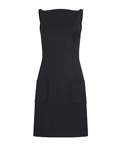 Pockets Black Dress