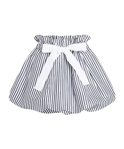 Patou Striped Bow Mini Skirt